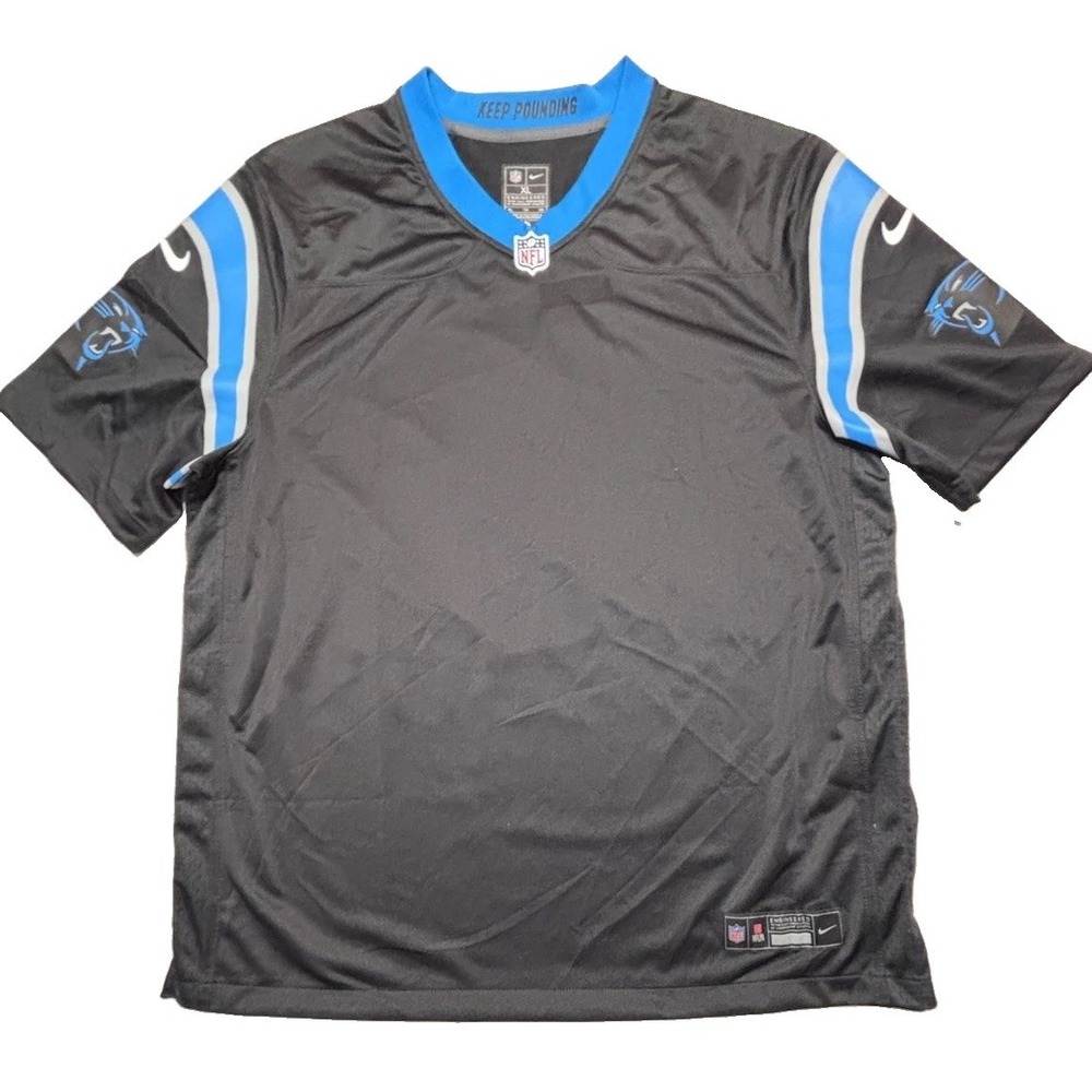 Carolina Panthers Men's XL Nike NFL Blank Jersey Black Customizable NWOT